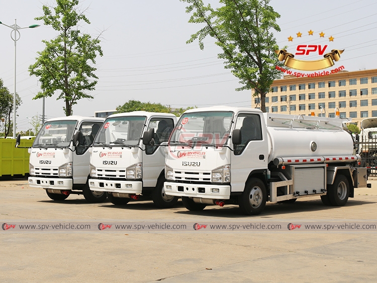 SPV-vehicle - 3 Units of 4,000 Litres Fuel Bowser ISUZU - Left Front Side View